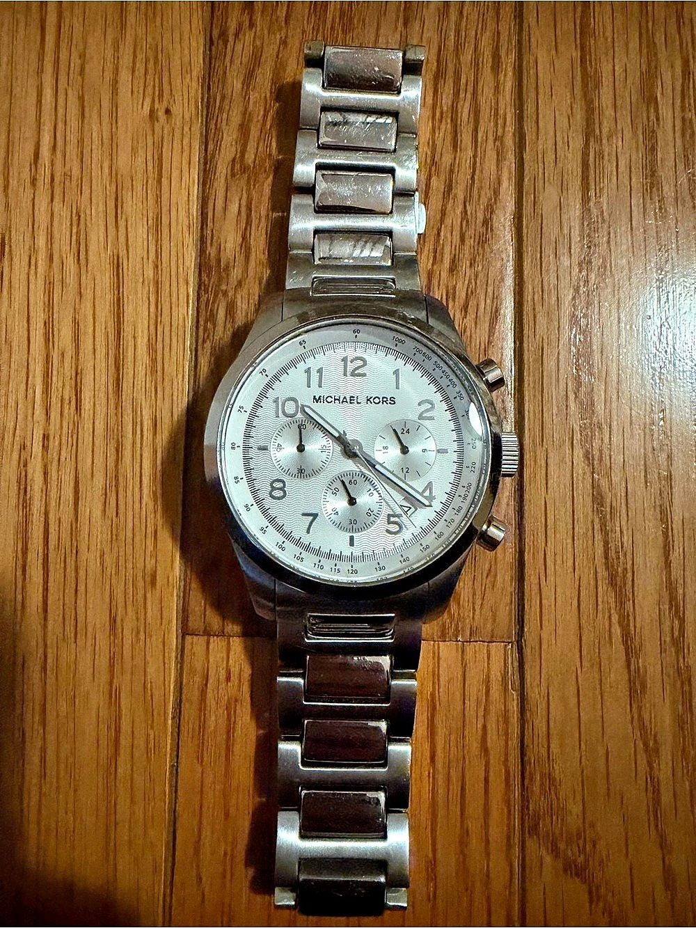 Michael Kors Silver-Tone Chronograph Watch